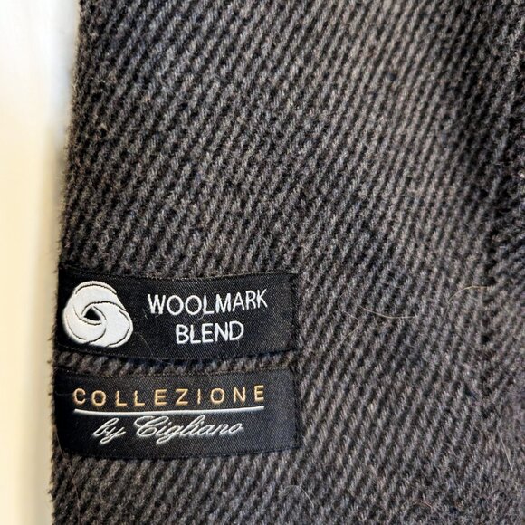 🧥 CIGLIANO Stylish Italian Coat Men's Sz (M) Dark Gray Wool Blend Winter Jacket - Picture 5 of 11